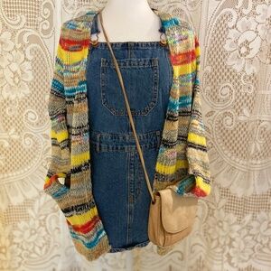 Colorful Lightweight Knit Cardigan with Pockets I Women's (M)
